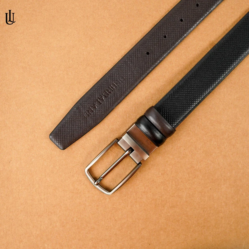 Axel Cross Dot Pattern Belt – Dual Tone Moving Brockless