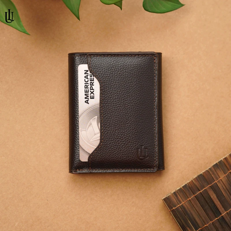 Tedd Magnet Trifold Wallet – Chocolate