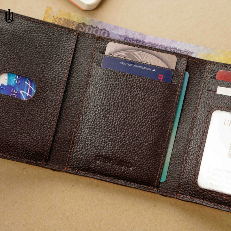 Tedd Magnet Trifold Wallet – Chocolate - Image 3