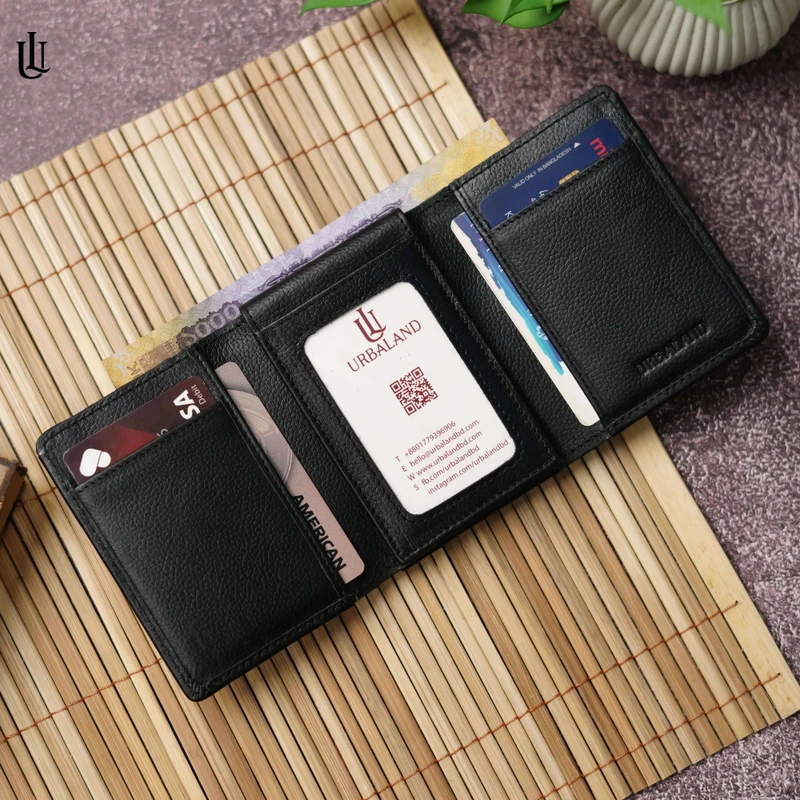 Edd Trifold Wallet – Black