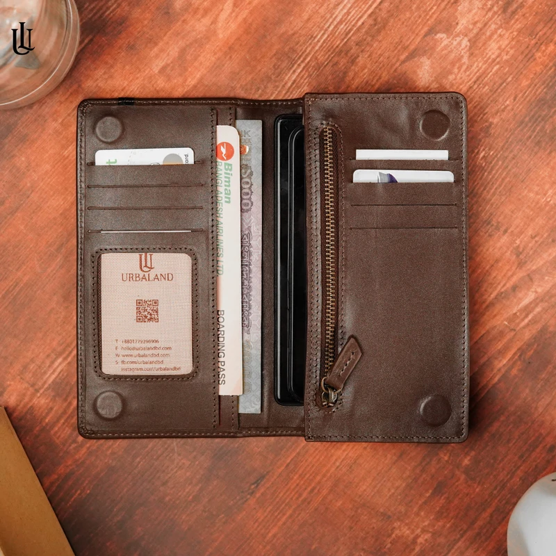 Kane Long Wallet V1 – Chocolate - Image 1