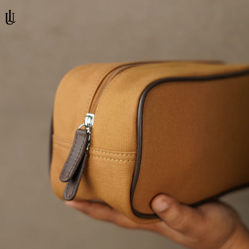 Toby Pouch Bag – Mustard Brown - Image 3