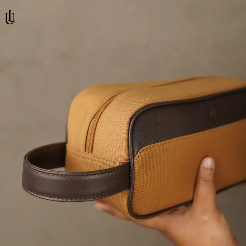 Toby Pouch Bag – Mustard Brown - Image 4