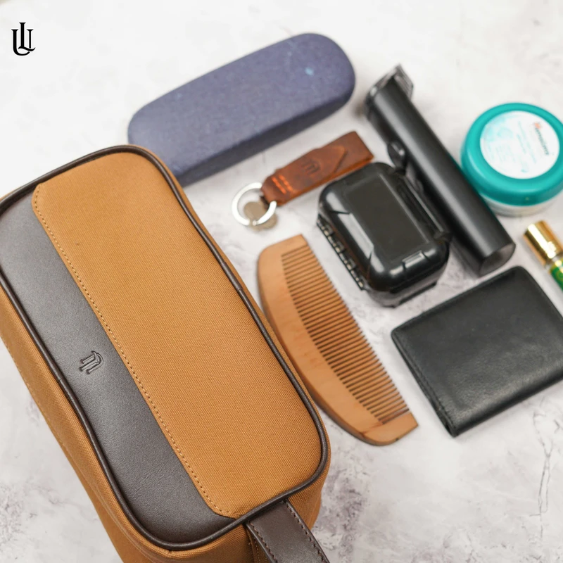 Toby Pouch Bag – Mustard Brown - Image 6