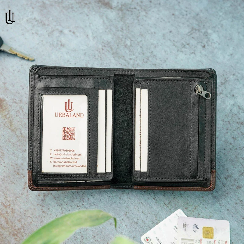 Tucker Hybrid Wallet (License Card Holder + Moneybag) – Black