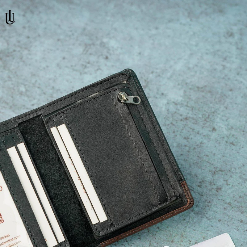 Tucker Hybrid Wallet (License Card Holder + Moneybag) – Black - Image 4