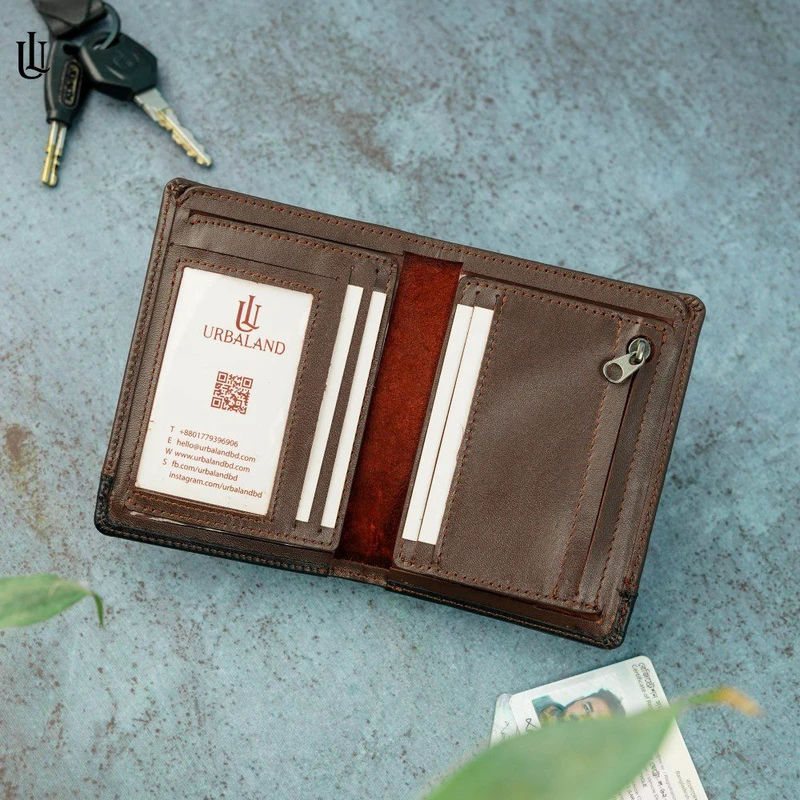 Tucker Hybrid Wallet (License Card Holder + Moneybag) – Chocolate