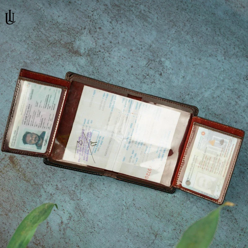 Tucker Hybrid Wallet (License Card Holder + Moneybag) – Chocolate - Image 3