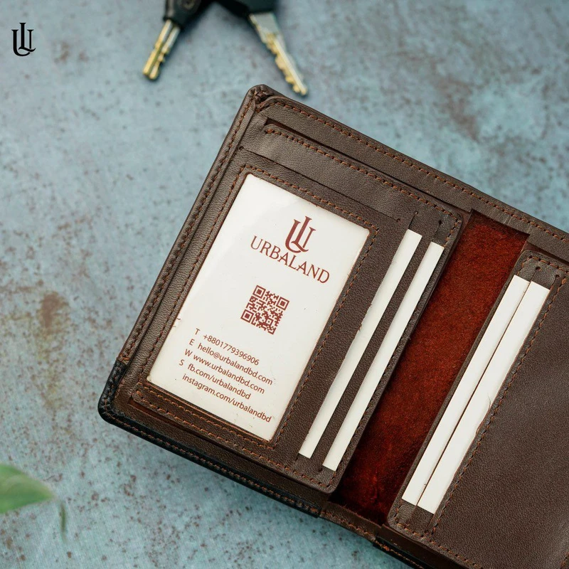 Tucker Hybrid Wallet (License Card Holder + Moneybag) – Chocolate - Image 4