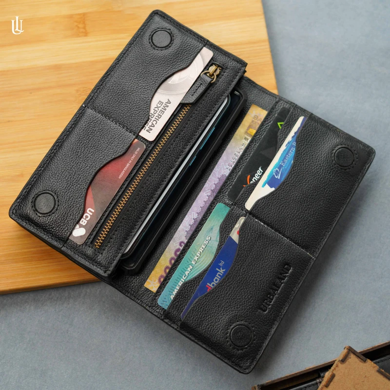Wane Long Wallet – Black