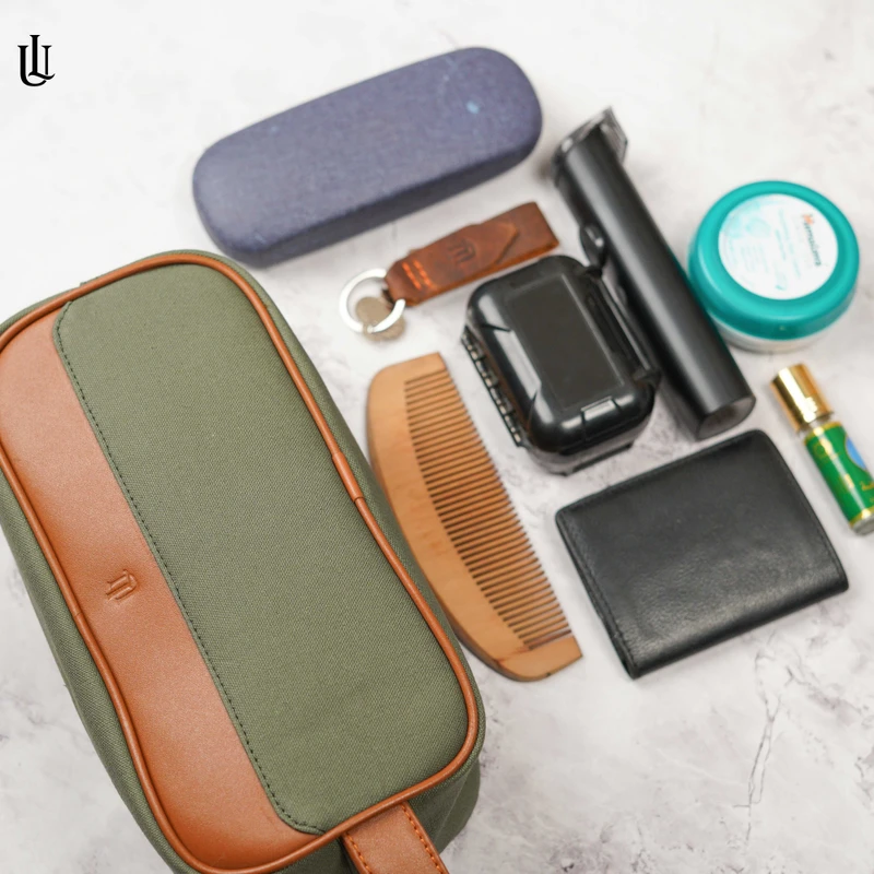 Toby Pouch Bag – Olive Green - Image 4