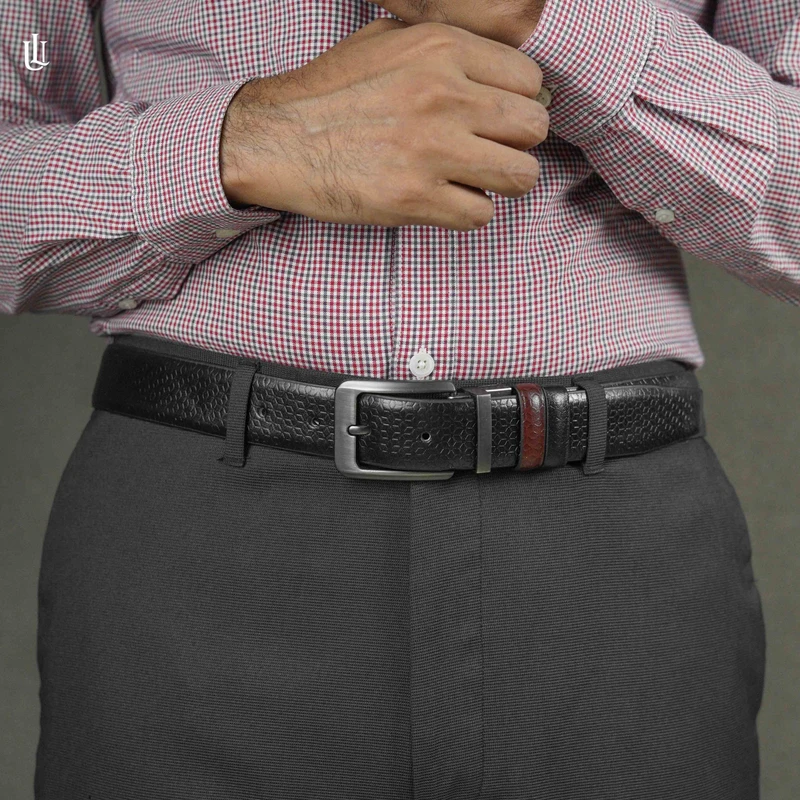 Axel Cube Pattern Belt – Dual Tone Moving Brockless - Image 5