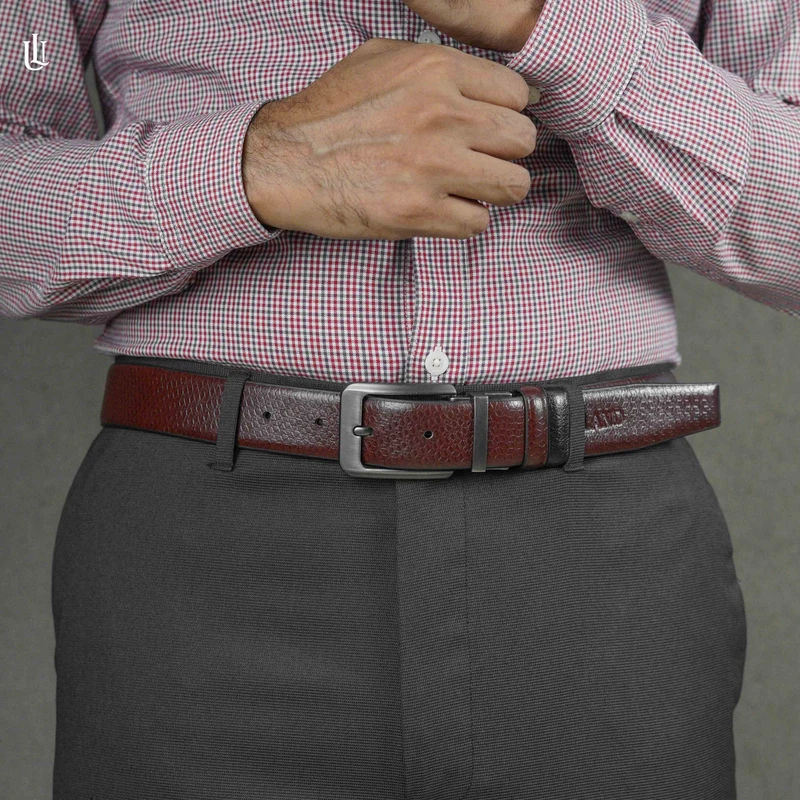Axel Cube Pattern Belt – Dual Tone Moving Brockless - Image 6