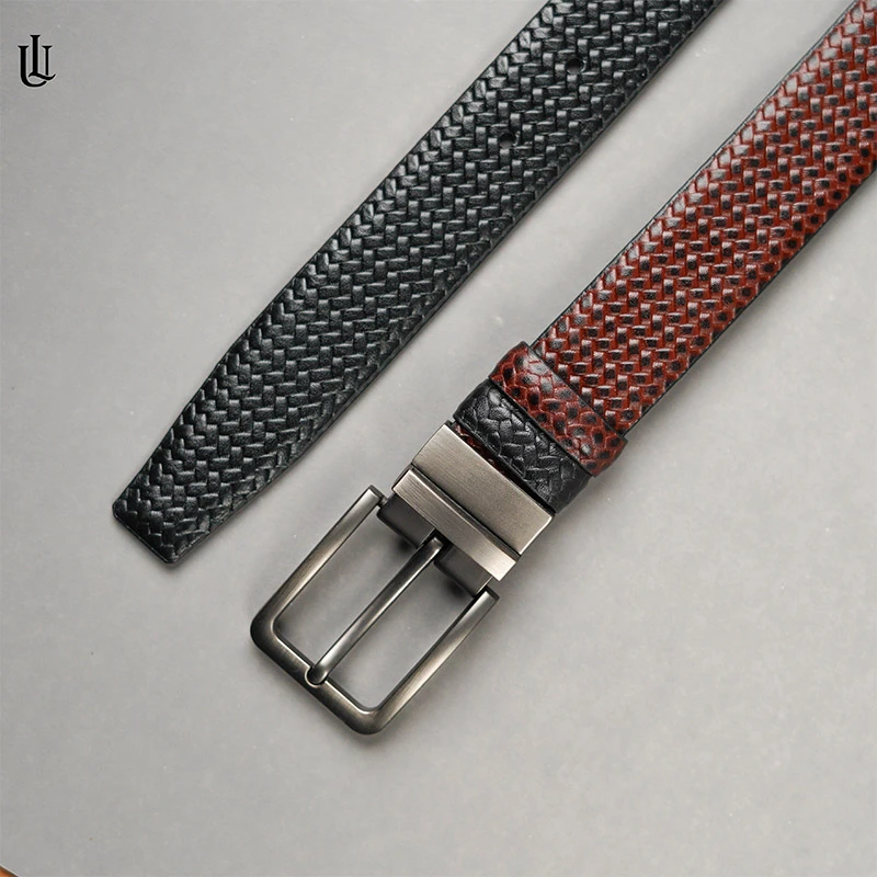 Axel Pati Pattern Belt – Dual Tone Moving Brockless