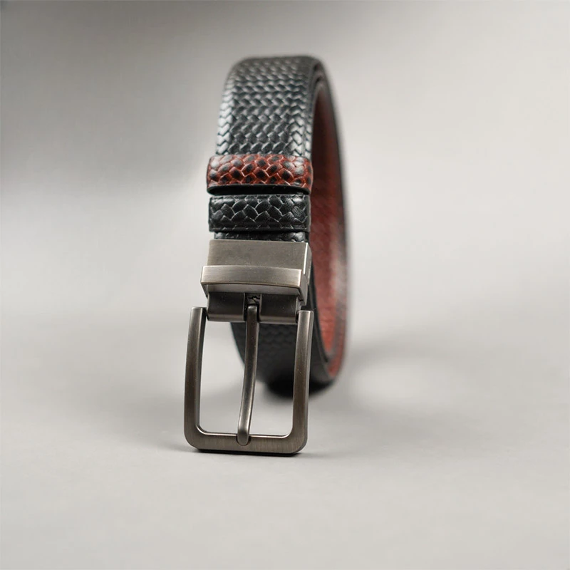 Axel Pati Pattern Belt – Dual Tone Moving Brockless