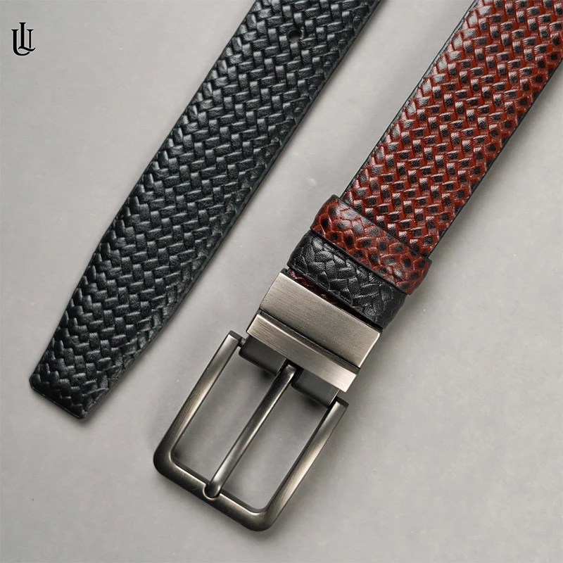 Axel Pati Pattern Belt – Dual Tone Moving Brockless - Image 3