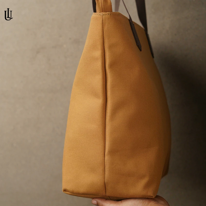 Luna Tote Bag – Mustard Brown