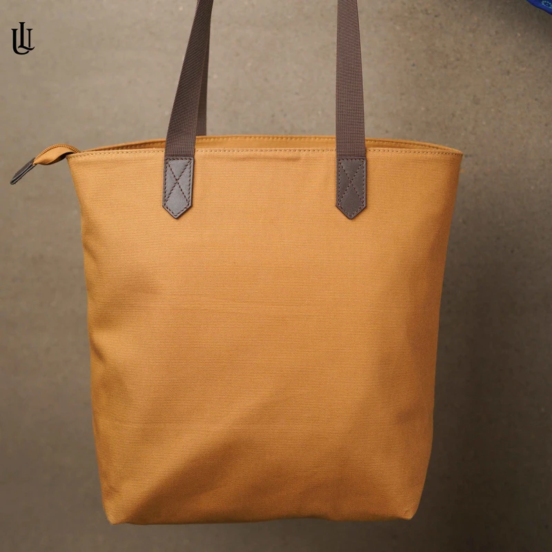 Luna Tote Bag – Mustard Brown - Image 3