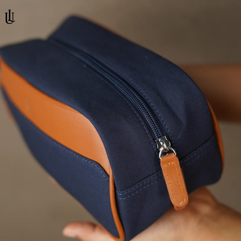 Toby Pouch Bag – Navy Blue - Image 3