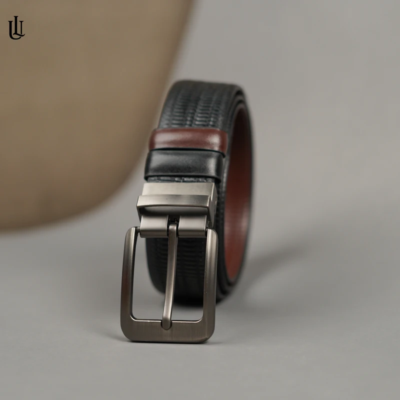 Axel Blocky Pattern Belt – Dual Tone Moving Brockless - Image 5