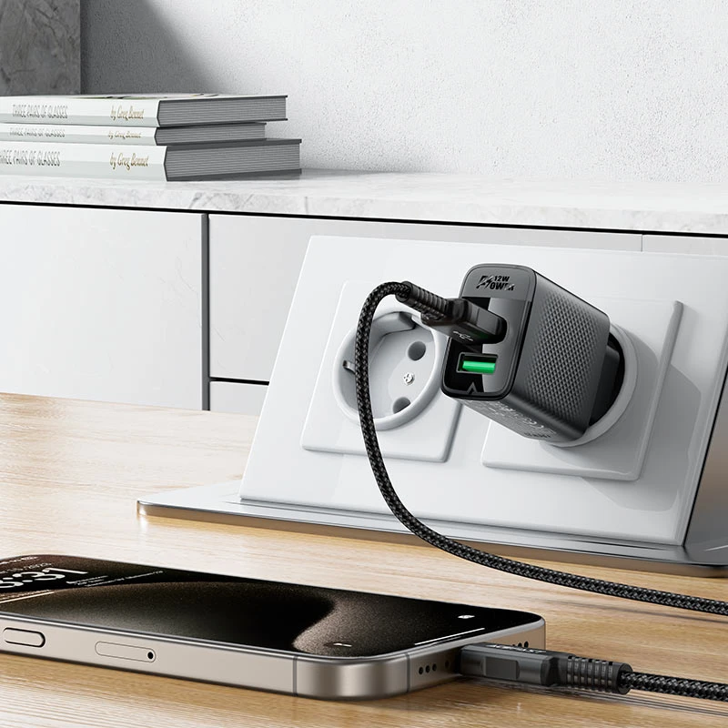 A86 12W (USB-A+USB-A) dual port charger (EU) - Thumbnail 6