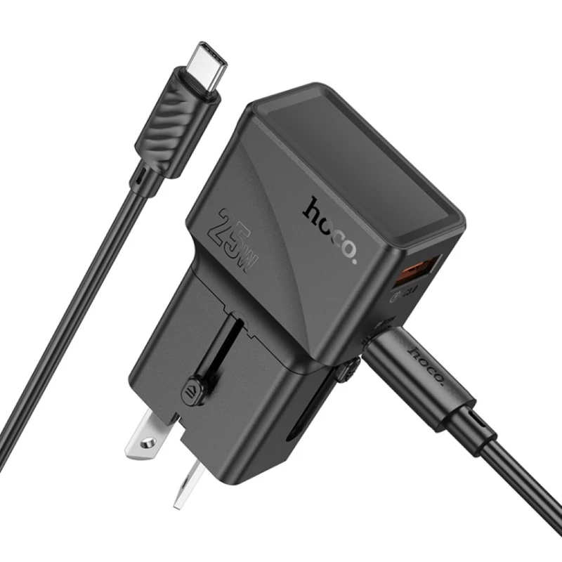 AC24 Mini PD25W+QC3.0 universal travel charger set(C to C) - Thumbnail 4