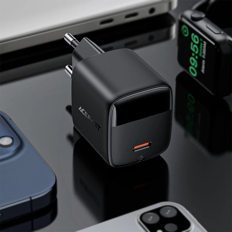 A115 PD30W GaN charger USB-C with digital display (EU) - Thumbnail 5