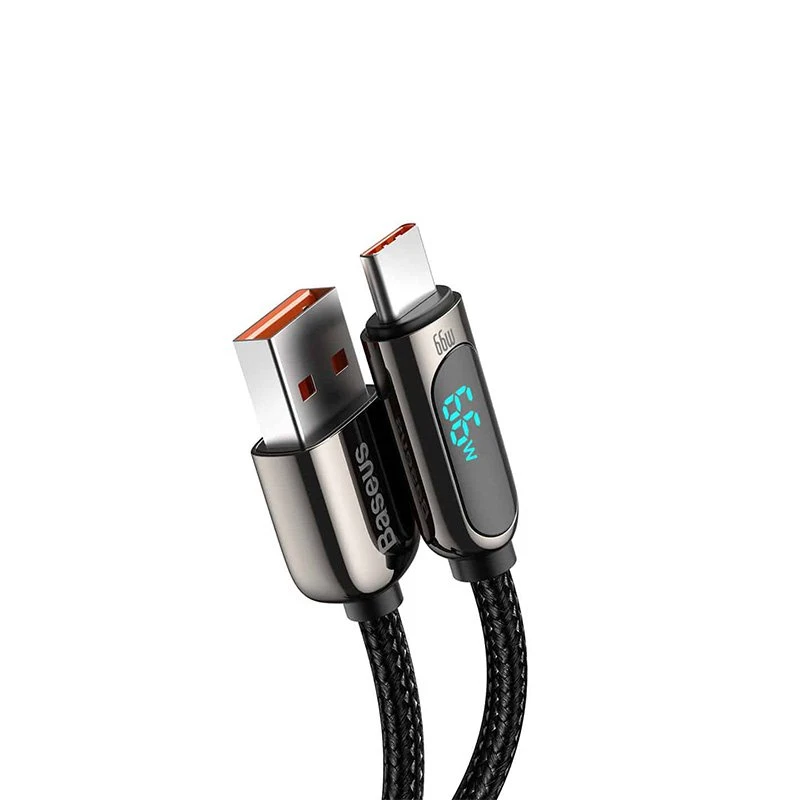 Baseus Display Fast Charging Data Cable USB to Type-C 66W - Thumbnail 3