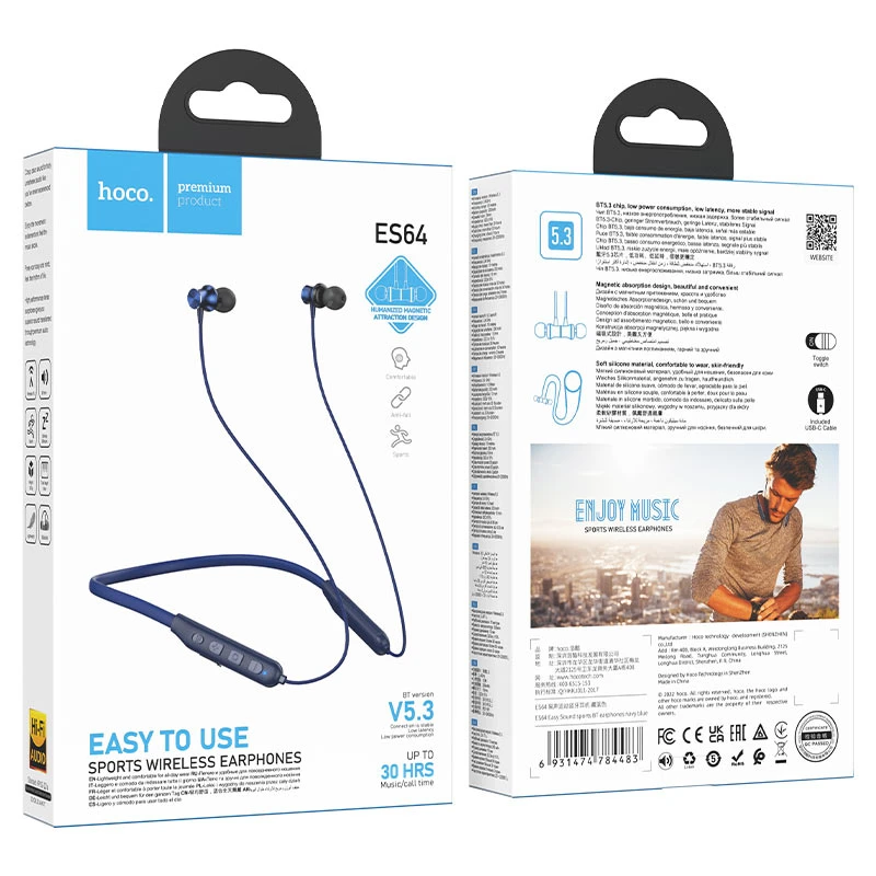 ES64 Easy Sound sports BT earphones - Thumbnail 7