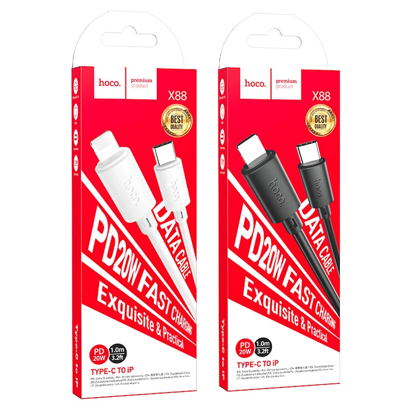 X88 Gratified Lightning Cable – fast PD charging and reliable data transfer for iPhone and iPad. - Thumbnail 8