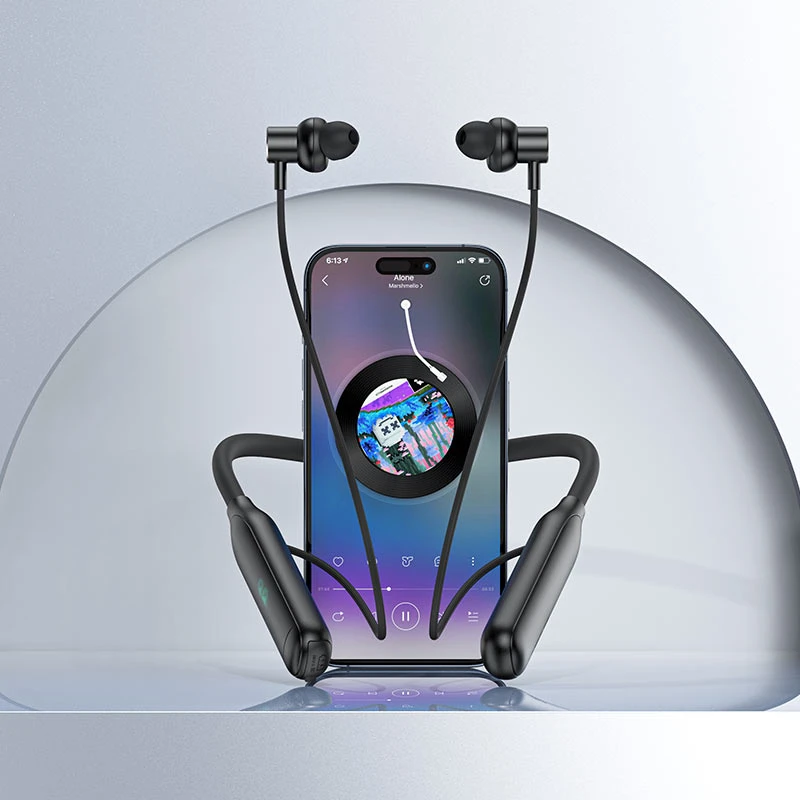 N4 neck hanging wireless earphones - Thumbnail 4