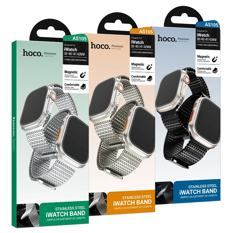 AS105 Domino stainless steel strap for iWatch(38/40/41/42mm)