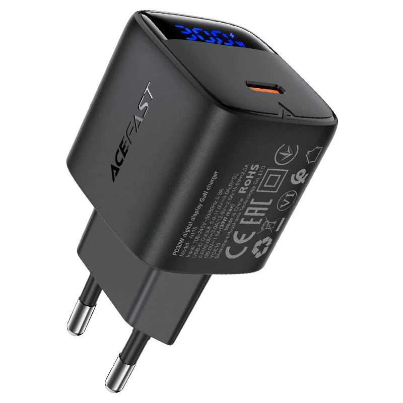 A115 PD30W GaN charger USB-C with digital display set (P5) (EU)