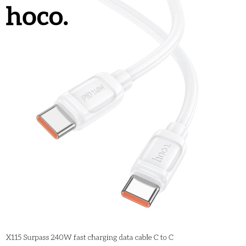 X115 Surpass 240W fast charging data cable C to C