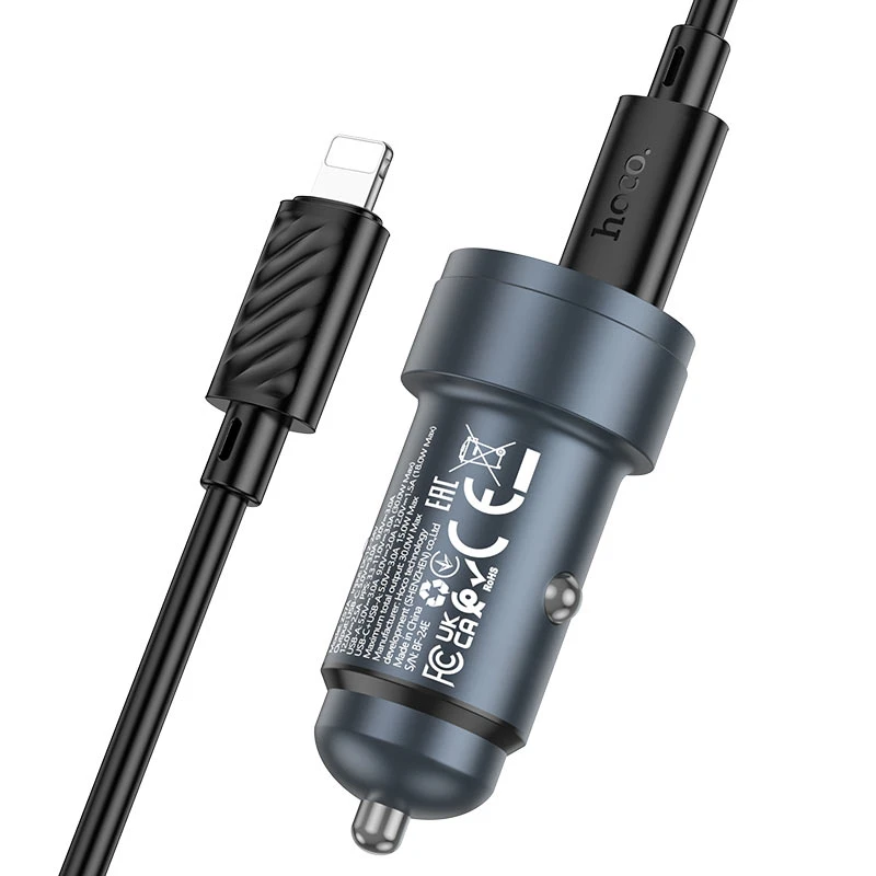 Z57A Glorious PD30W+QC3.0 car charger set(C to C) - Thumbnail 4