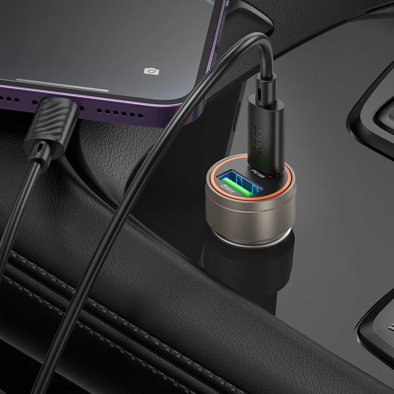 Z57A Glorious PD30W+QC3.0 car charger set(C to C) - Thumbnail 6