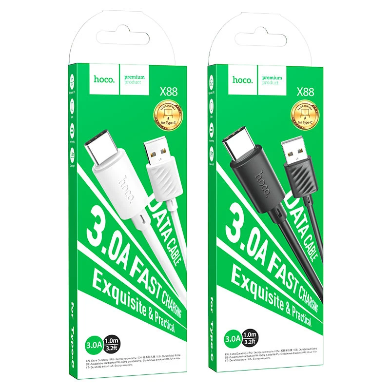 X88 Gratified charging data cable for TypeC L=2M - Thumbnail 6