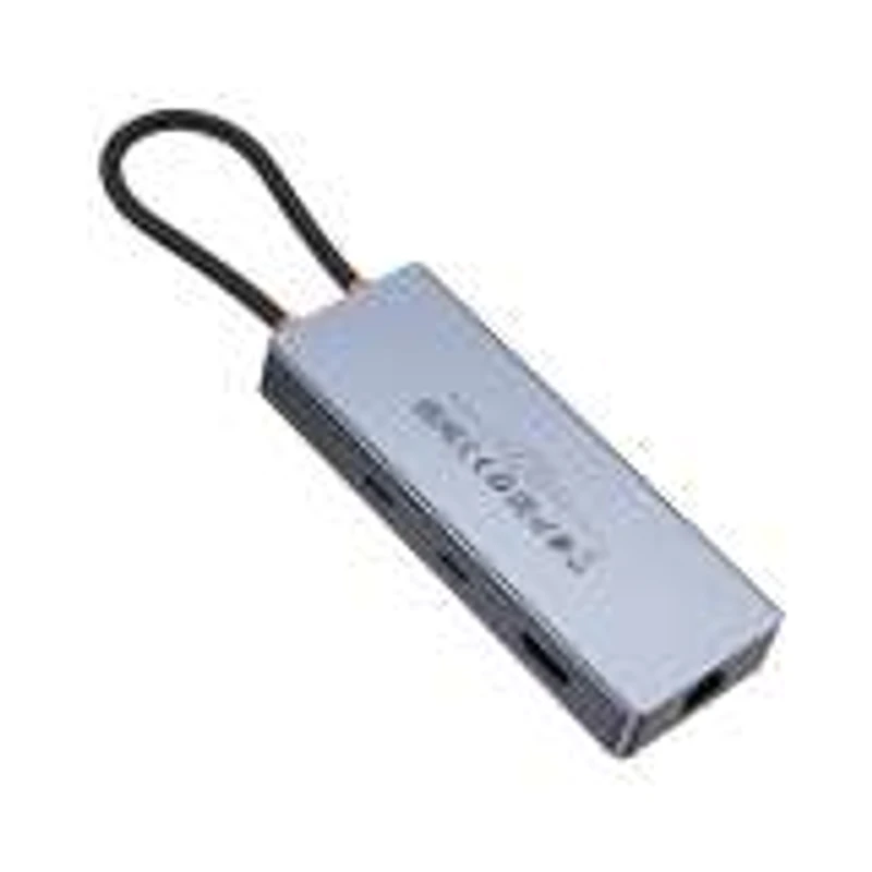 HB52 Wow 8-in-1 multi-function converter(HDTV+RJ45+SD/TF+PD+TypeC3.0+USB3.0*2) - Thumbnail 5