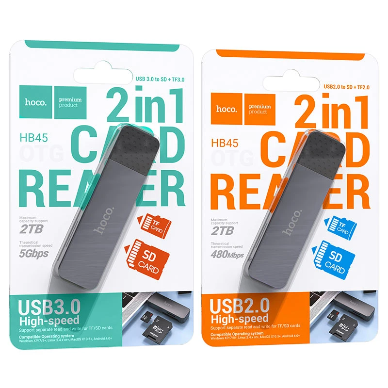HB45 Spirit 2-in-1 USB 3.0 card reader - Thumbnail 7