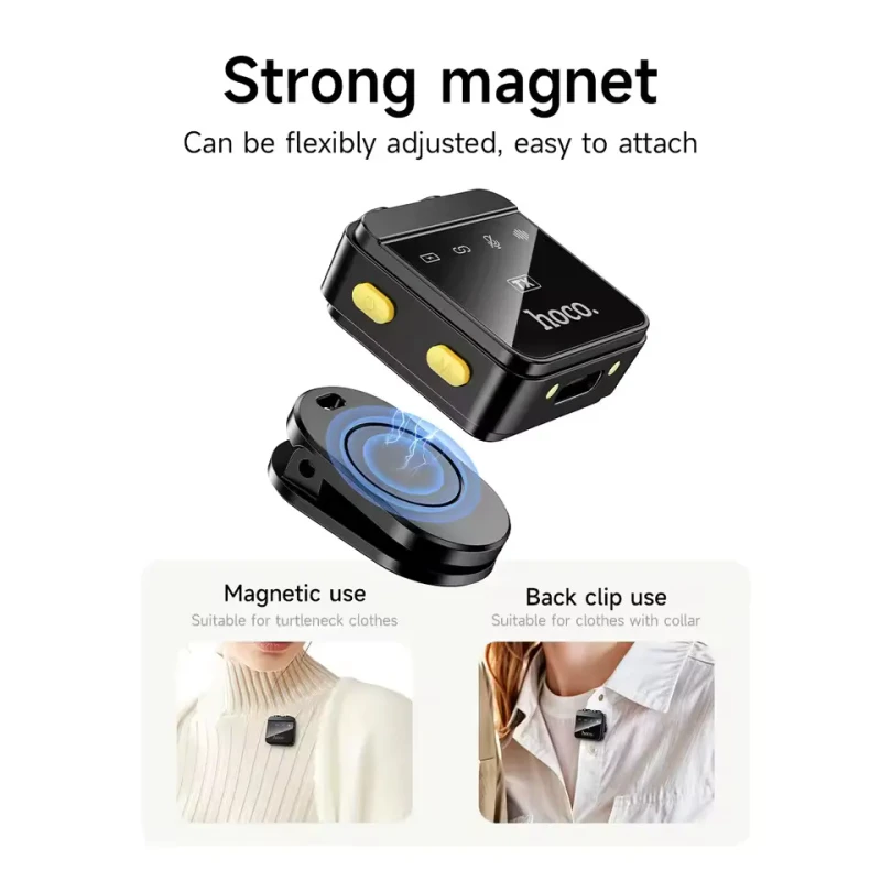L17 Dual-mic magnetic lavalier wireless digital microphone(iP/Type-C) - Thumbnail 5