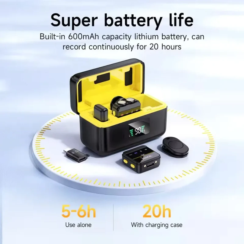 L17 Dual-mic magnetic lavalier wireless digital microphone(iP/Type-C) - Thumbnail 8