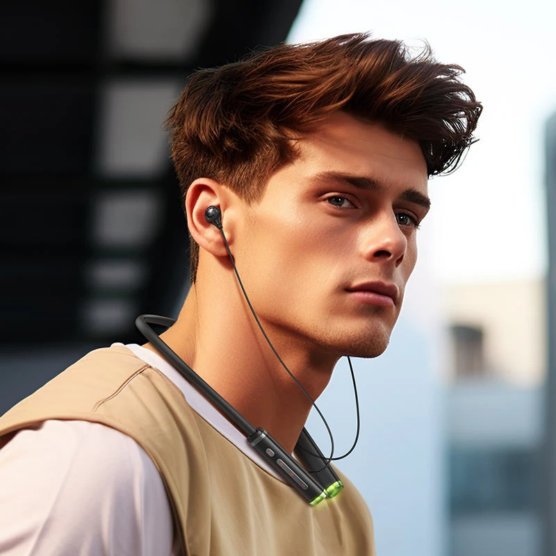 ES72 Benevolent neck-mounted BT earphones - Thumbnail 5