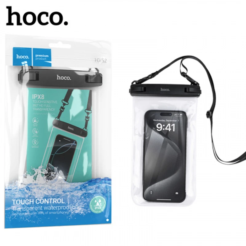 HX52 Transparent mobile phone waterproof bag
