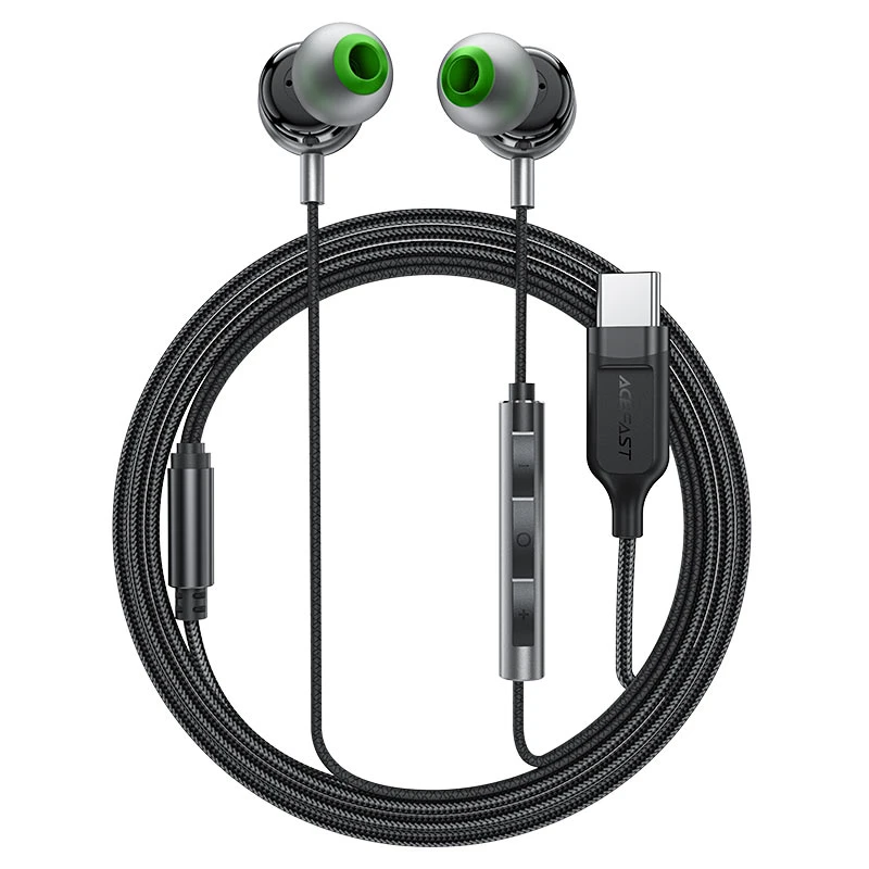 L5 USB-C in-ear wired earphones with mic