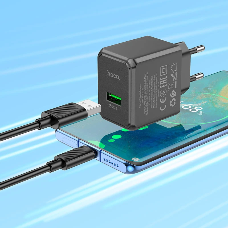 CS12A Ocean single port QC3.0 charger set(Type-C)(EU) - Thumbnail 4