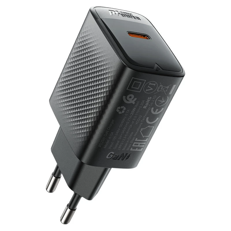 A104 PD25W GaN single USB-C charger (EU)
