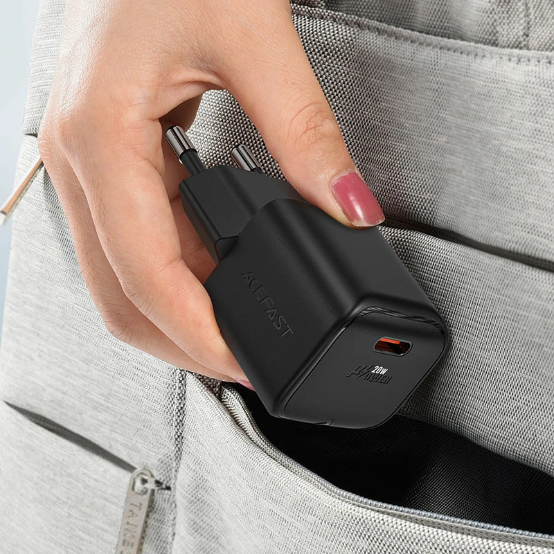 A73 mini PD20W GaN USB-C charger (EU) - Thumbnail 5