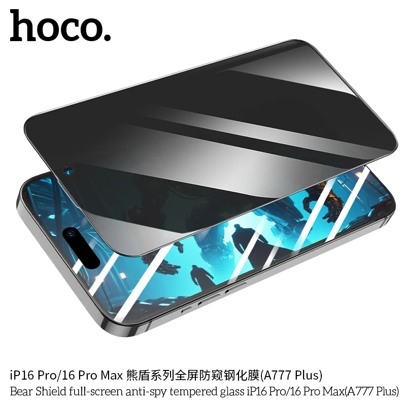 IPhone Bear Shield full-screen anti-spy tempered glass - Thumbnail 4