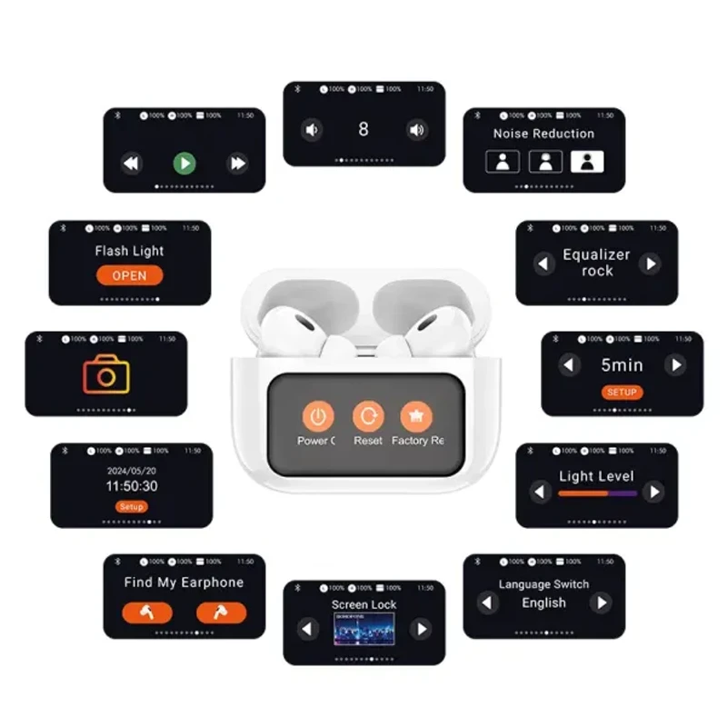 EW72 Soar true wireless ANC Noise Reduction touch screen BT headset - Thumbnail 4