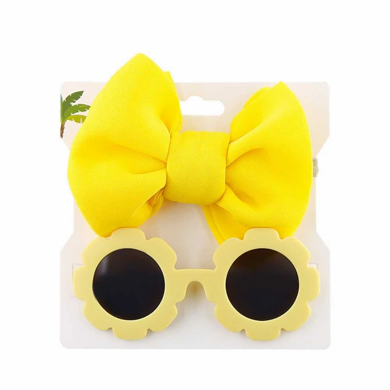 4. Baby Sunglasses+Headband Set